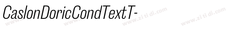 CaslonDoricCondTextT字体转换