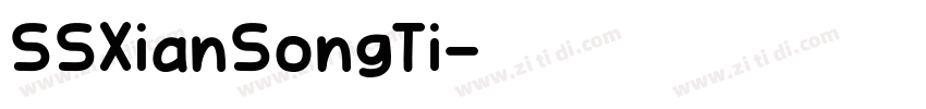 SSXianSongTi字体转换