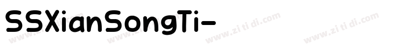 SSXianSongTi字体转换