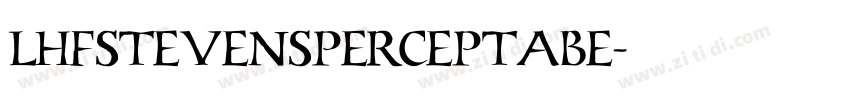 LHFStevensPerceptaBE字体转换