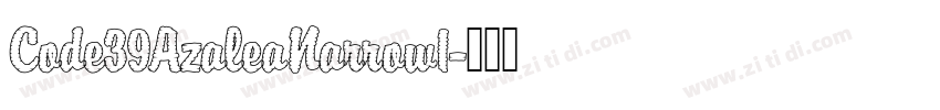 Code39AzaleaNarrow1字体转换