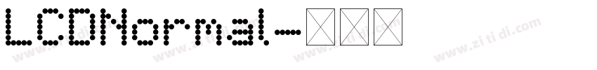 LCDNormal字体转换