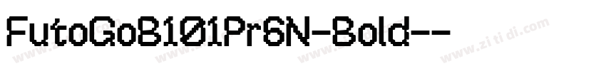 FutoGoB101Pr6N-Bold-字体转换