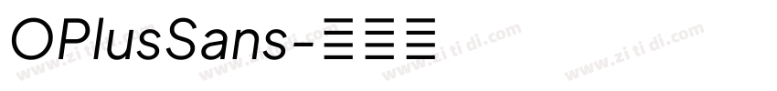 OPlusSans字体转换