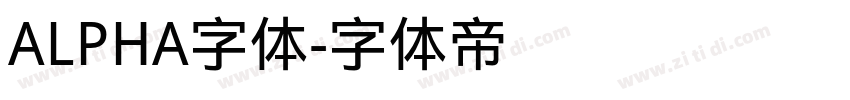 ALPHA字体字体转换