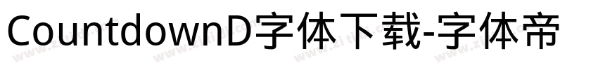 CountdownD字体下载字体转换