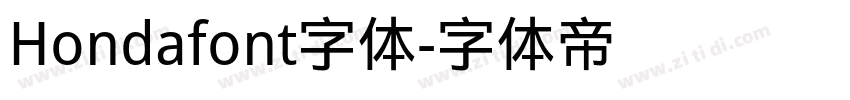 Hondafont字体字体转换