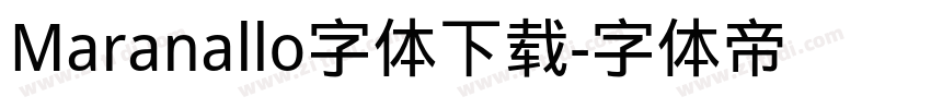 Maranallo字体下载字体转换