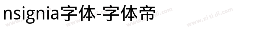 nsignia字体字体转换