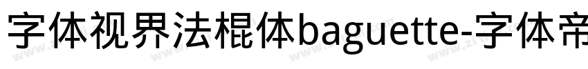 字体视界法棍体baguette字体转换