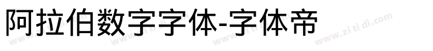 阿拉伯数字字体字体转换