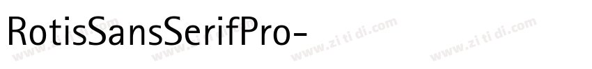 RotisSansSerifPro字体转换