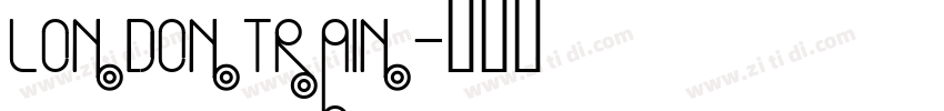 LondonTrain字体转换