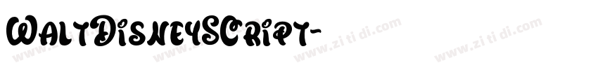 WaltDisneySCript字体转换