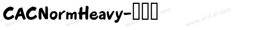 CACNormHeavy字体转换