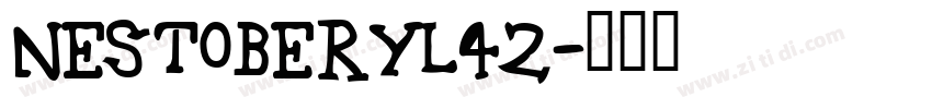 NestoBeryl42字体转换