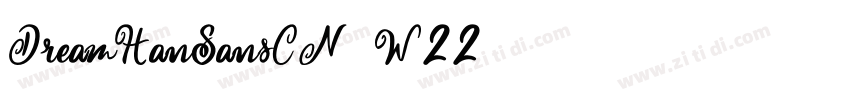 DreamHanSansCN-W22字体转换