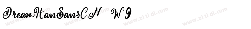 DreamHanSansCN-W9字体转换