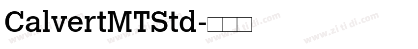 CalvertMTStd字体转换