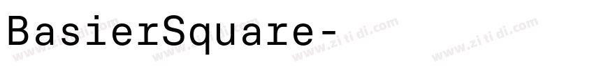 BasierSquare字体转换