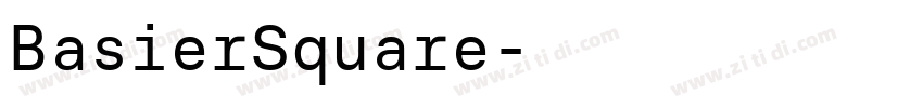 BasierSquare字体转换