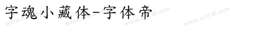 字魂小藏体字体转换