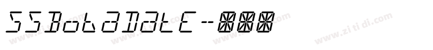 SSBobaDate字体转换