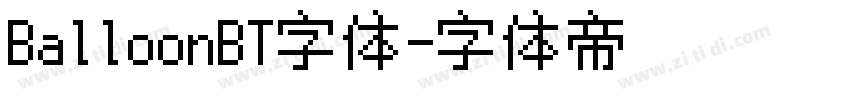 BalloonBT字体字体转换