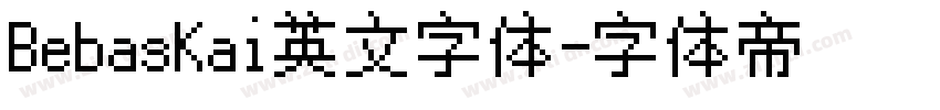 BebasKai英文字体字体转换