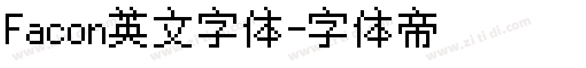 Facon英文字体字体转换