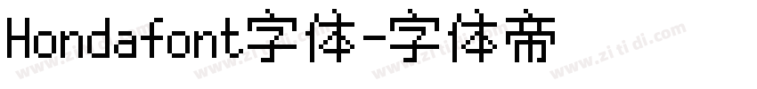 Hondafont字体字体转换