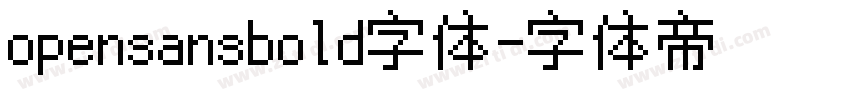 opensansbold字体字体转换