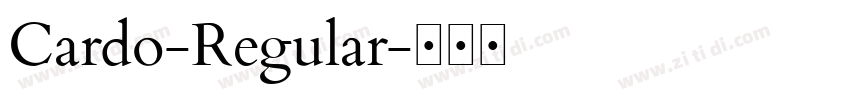 Cardo-Regular字体转换