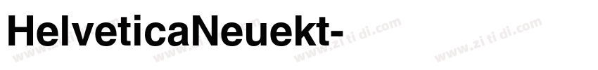 HelveticaNeuekt字体转换