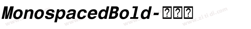 MonospacedBold字体转换