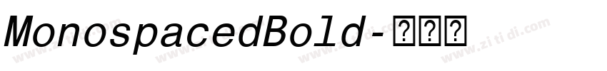 MonospacedBold字体转换