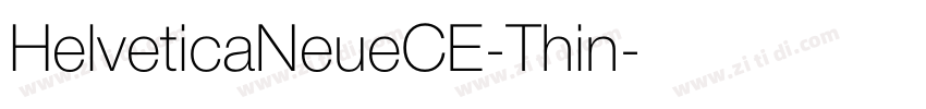 HelveticaNeueCE-Thin字体转换