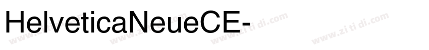 HelveticaNeueCE字体转换