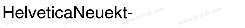 HelveticaNeuekt字体转换