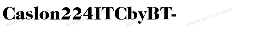 Caslon224ITCbyBT字体转换