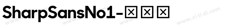SharpSansNo1字体转换
