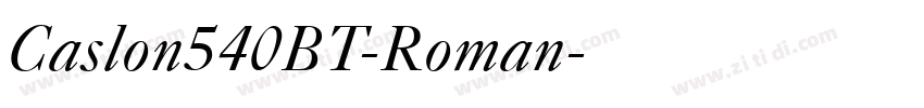 Caslon540BT-Roman字体转换