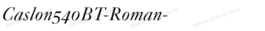 Caslon540BT-Roman字体转换