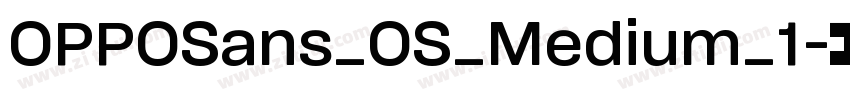 OPPOSans_OS_Medium_1字体转换