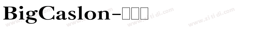 BigCaslon字体转换