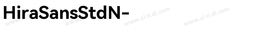 HiraSansStdN字体转换