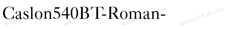 Caslon540BT-Roman字体转换