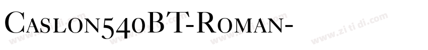 Caslon540BT-Roman字体转换