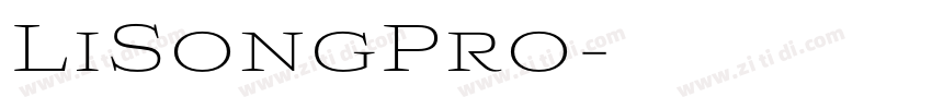 LiSongPro字体转换