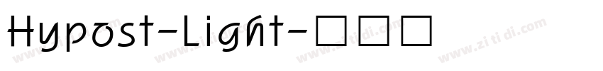 Hypost-Light字体转换